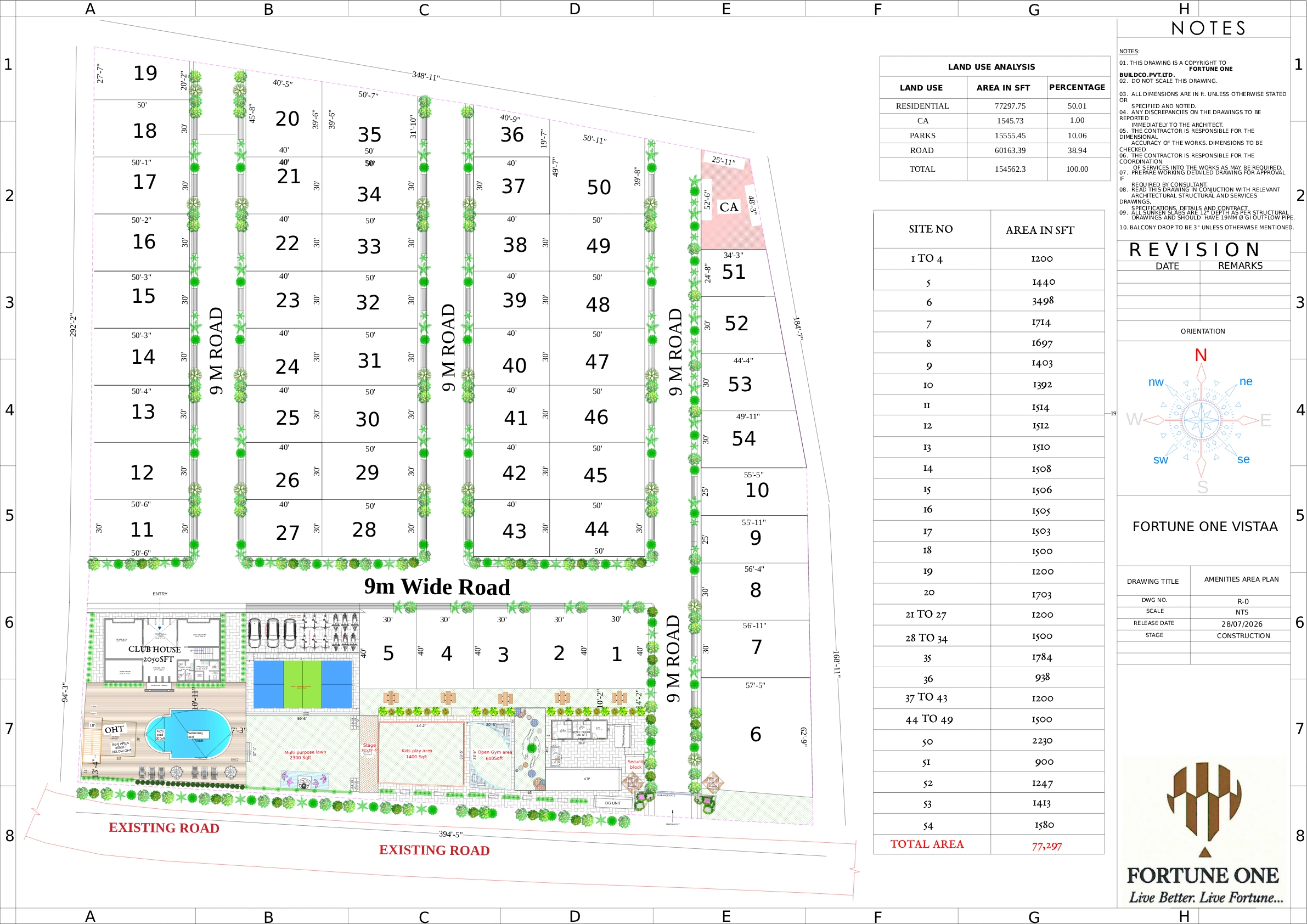 Vista Layout Plan